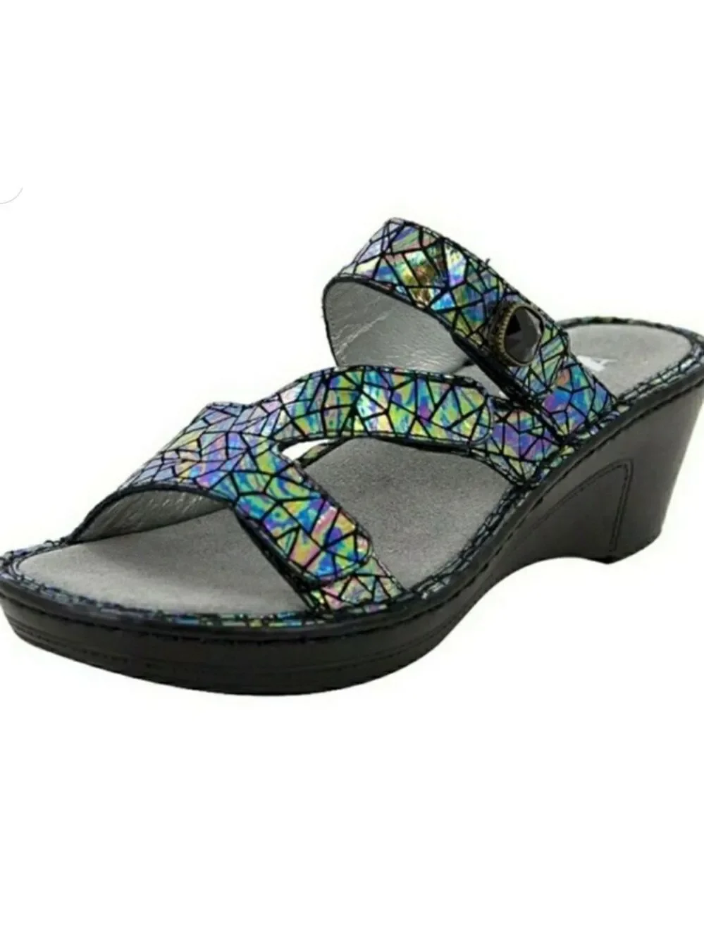 Alegria Loti Tectonic Wedge Sandal Size 38